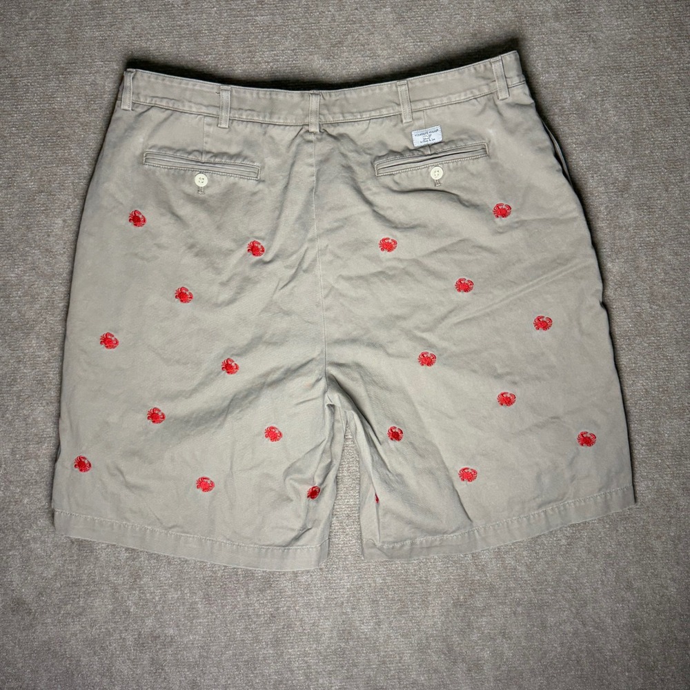 Vineyard Vines Mens Size 40 Red Crab Embroidered All Over Club Shorts Preppy - Picture 2 of 7
